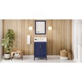 Jeffrey Alexander 24In. Hale Blue Theodora Vanity, Calacatta Vienna Quartz Vanity Top, Undermount Rectangle Bowl VKITTHE24BLCQR